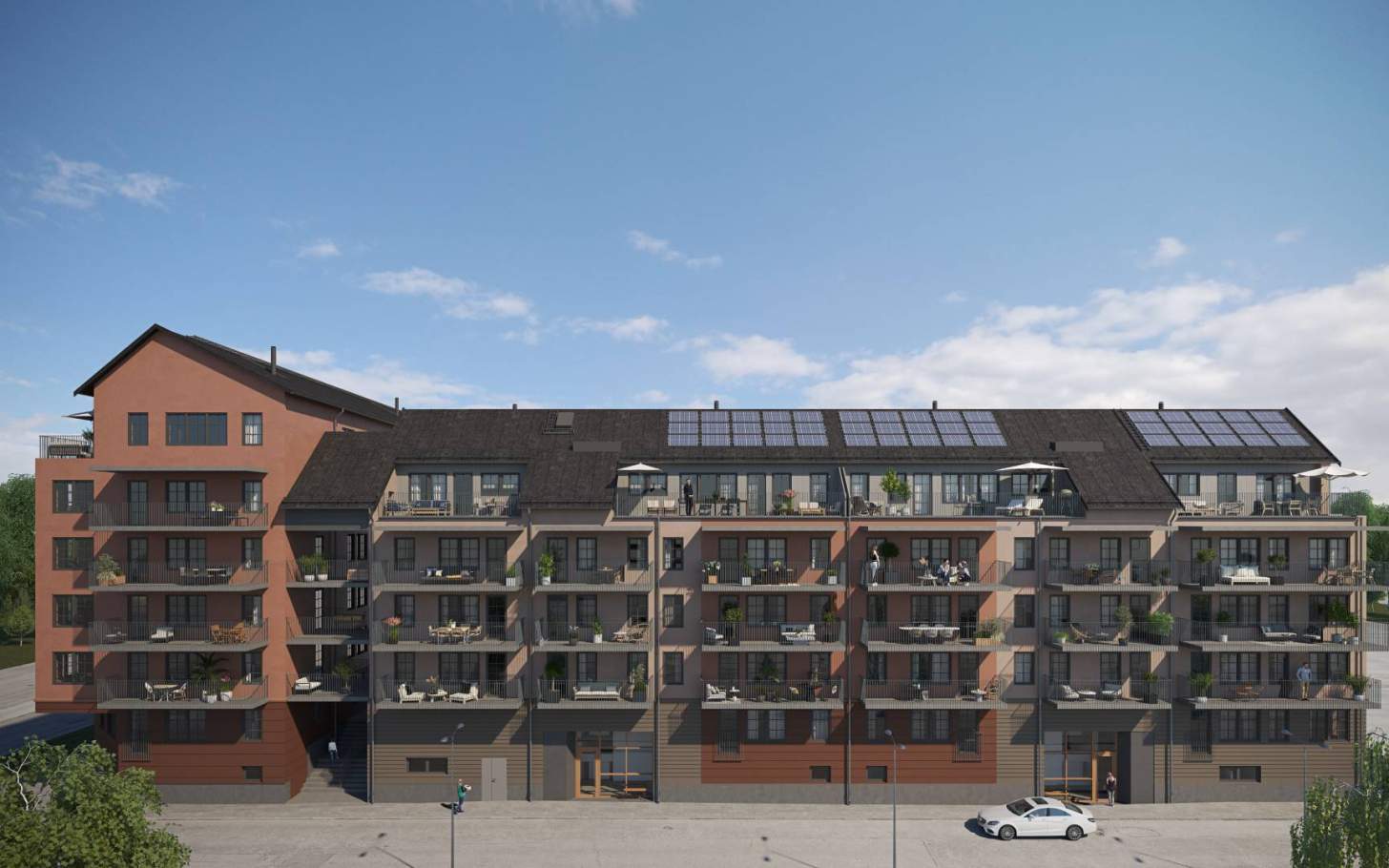 Hus A från söder - Visualisering